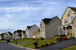 Row of Houses in Neighborhood