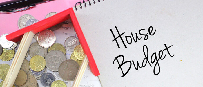 House Budget with coins