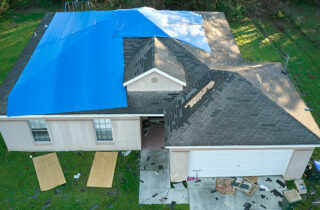 House with damage
