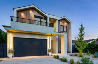 Modern House with Garage and Beautiful Landscaping
