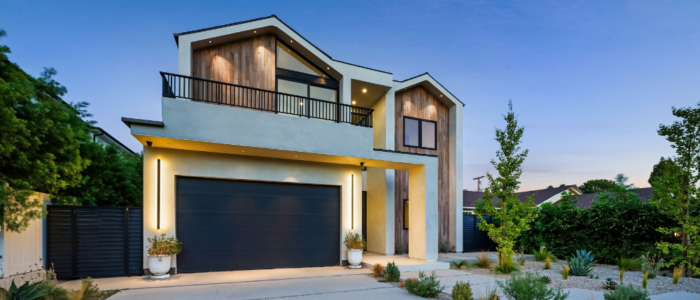 Modern House with Garage and Beautiful Landscaping